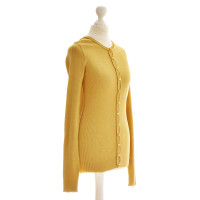 Dolce & Gabbana Yellow fine knit Cardigan 