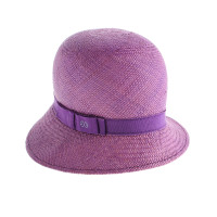 Escada Purple straw hat