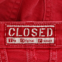 Closed Roter Jeansrock