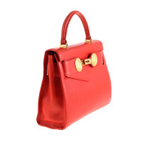 Gianni Versace Rote Handtasche mit Schloss