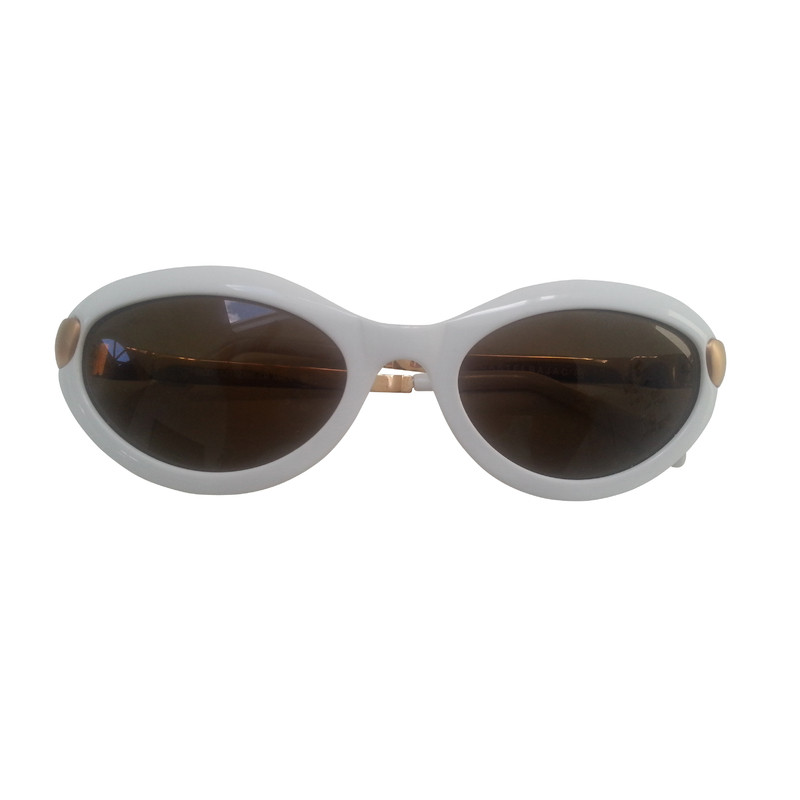 Jc De Castelbajac Vintage Sonnenbrille in Weiß 