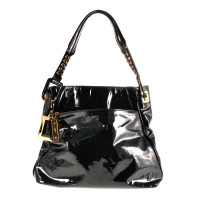 Roger Vivier Sac de peinture en noir et or 