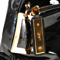 Roger Vivier Sac de peinture en noir et or 