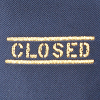Closed Broek in blauw