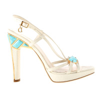 Christian Dior Sandals with turquoise 