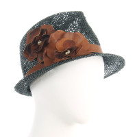 Patrizia Pepe Hat with leather flower 