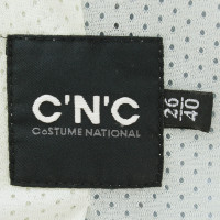 Costume National Giacca con dettagli in denim
