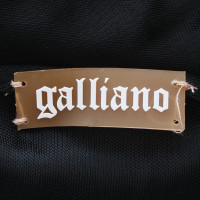 John Galliano Black silk dress