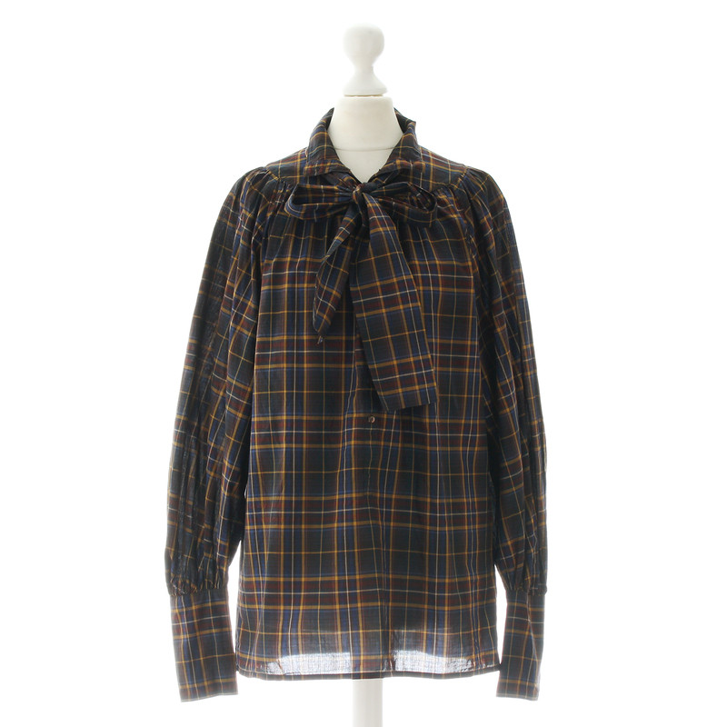 Drykorn Blouse with plaid pattern