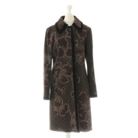 Etro Manteau en laine avec un mélange de modèle