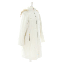 Mcm Blanc manteau de fourrure