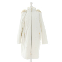 Mcm Blanc manteau de fourrure