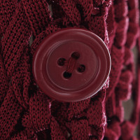 Rena Lange Crochet waistcoat in Bordeaux