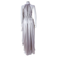 Carolina Herrera Evening dress silk silberglänzend