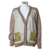 By Malene Birger Beige material mix Cardigan
