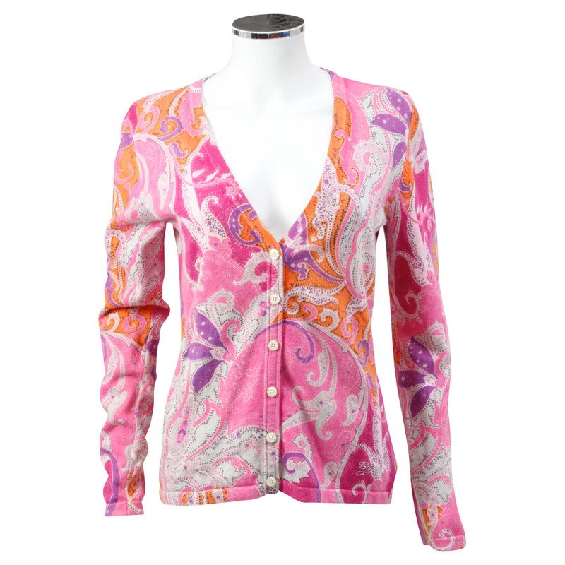 Bogner Knitted Cardigan Paisley pattern