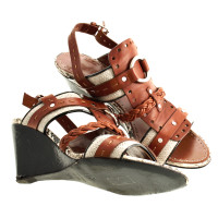 Proenza Schouler Brown wedge sandals