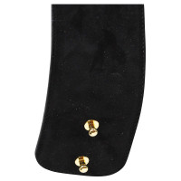 Bally Black waist belt with Golden accessories