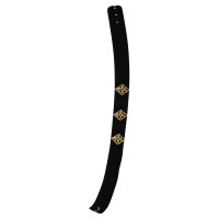Bally Black waist belt with Golden accessories
