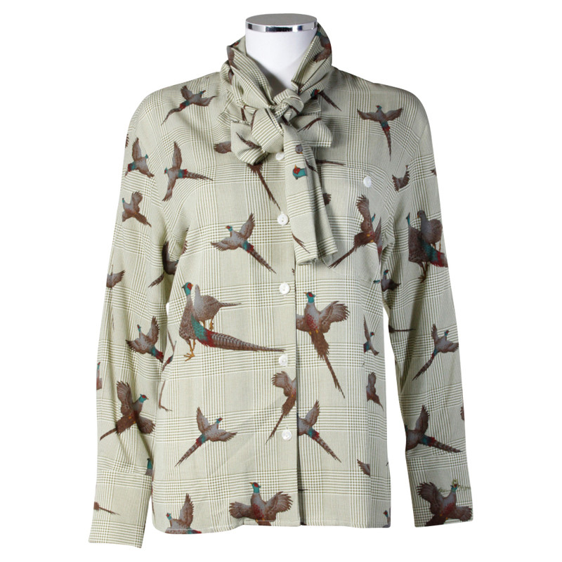Aigner Pheasant print blouse