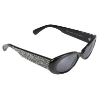 Escada Sunglasses black with gemstone embellishment