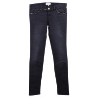 Current Elliott Zwarte mager jeans met drukknopen