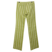 Louis Vuitton Pantaloni verde bianco modellato