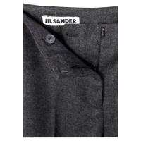Jil Sander Anthracite cashmere-silk trousers