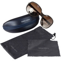 Giorgio Armani Brown oversize sunglasses