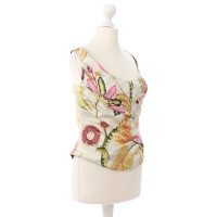 Talbot Runhof Corset top with floral pattern