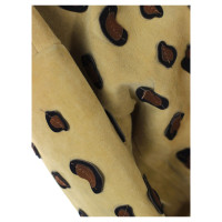 Minimarket Giacca in pelle scamosciata con ricamo di Leopard