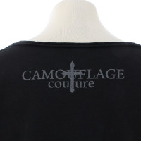 Camouflage Couture Haut avec strass