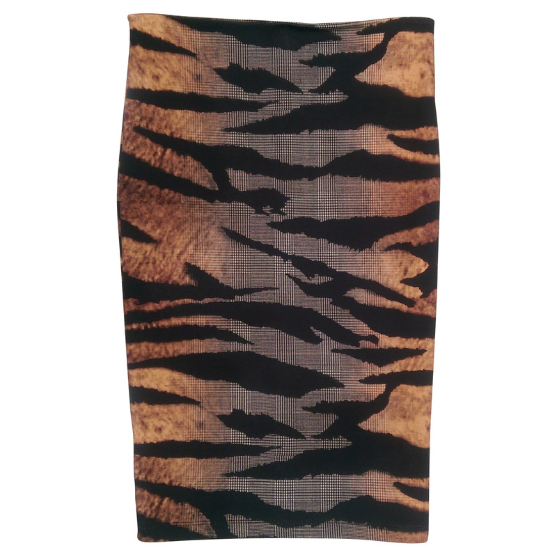 Mc Q Alexander Mc Queen Pencil skirt inter look print