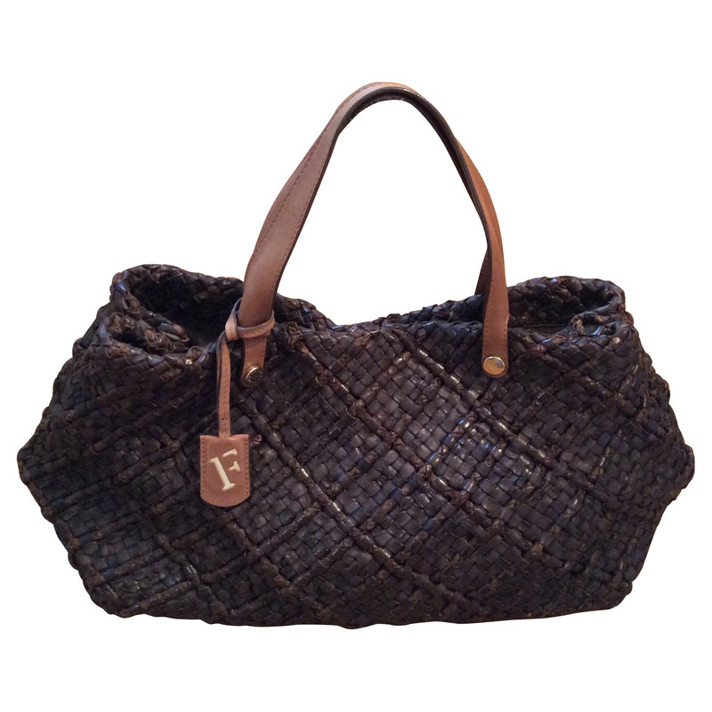 Furla Braided leather handbag