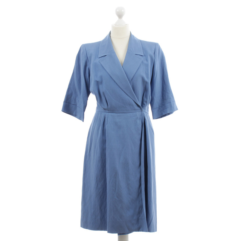 Yves Saint Laurent Blue wrap dress 