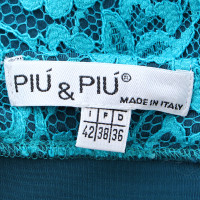Piu & Piu Lace skirt in turquoise