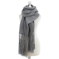 Joseph Grey wool scarf with fringe