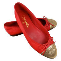 Chanel Ballerinas in red