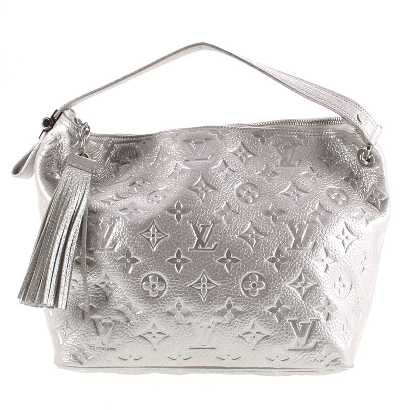 Louis Vuitton Silber Monogram Tasche, Limited Edition - Second Hand Louis Vuitton Silber ...