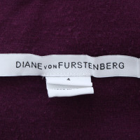 Diane Von Furstenberg Spitzenkleid in Aubergine