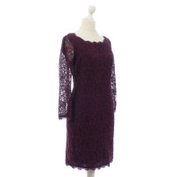 Diane Von Furstenberg Spitzenkleid in Aubergine