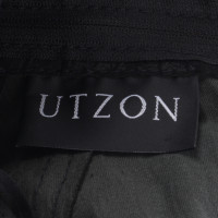 Andere Marke Utzon - Lederhose in Schwarz