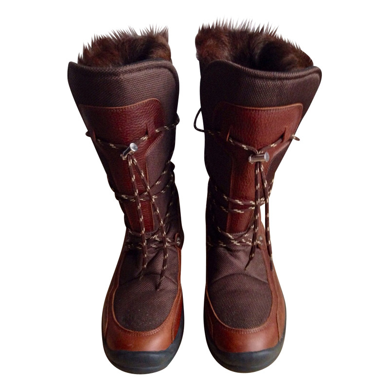 Bogner Winter boots made of leather and fur
