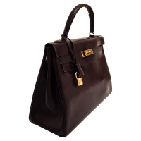 Hermès Kelly Bag 32 Leer in Bruin