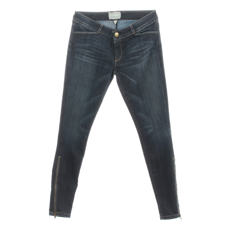 Current Elliott Jeans "Il Legging ritagliata lunga Zip" 