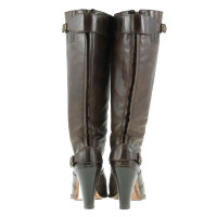 Belstaff Leather boots with hole pattern