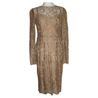 Dolce & Gabbana Lace jurk in goud