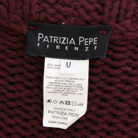 Patrizia Pepe Dark red knit top