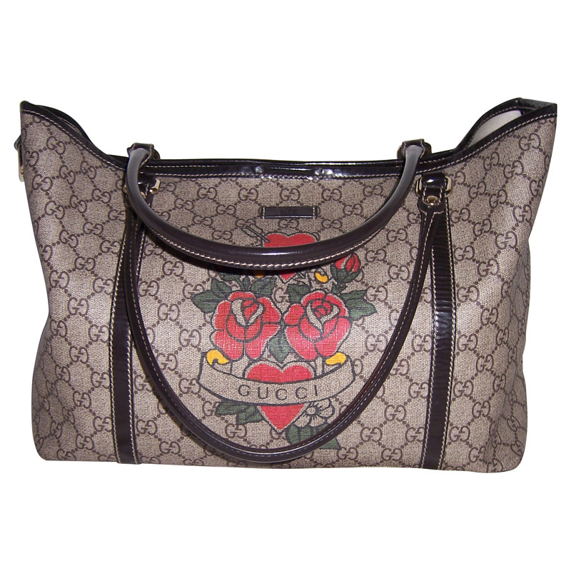 Gucci Shoppers with roses and heart motif