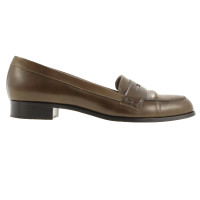 Moschino Cheap And Chic Penny loafers in olive